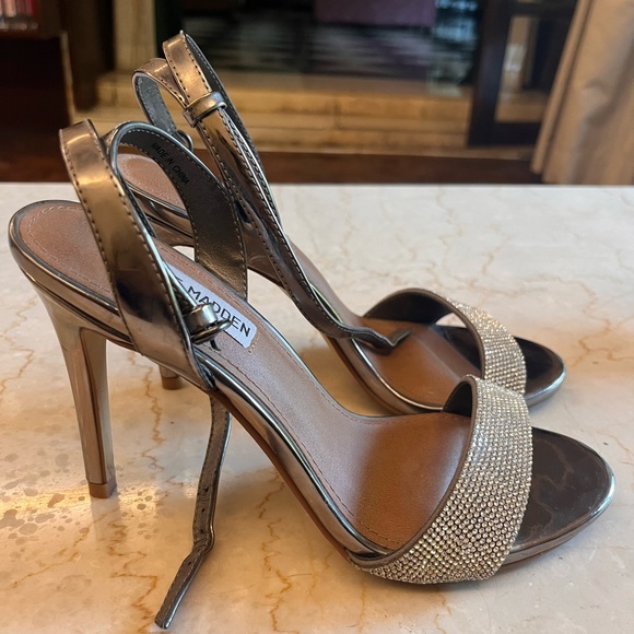 Steve Madden Ritter Embellished Stilettos with Ankle Strap - Picture 2 of 8